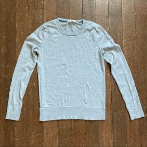 GAP Heathered Gray Extra Fine 100% Merino wool sweater size M